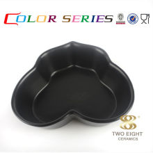 Bulk comprar de China chaozhou negro en forma de corazón de cristal de color bowl plato